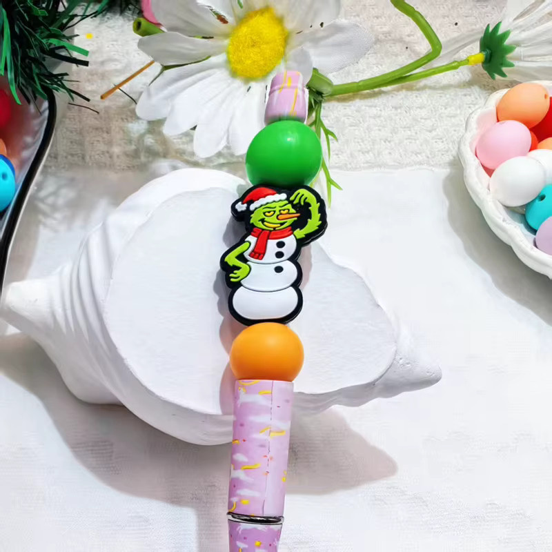 AIOSC Beißring Perlen Silikon, Weihnachten, Bunt, Kinder - Bild 3