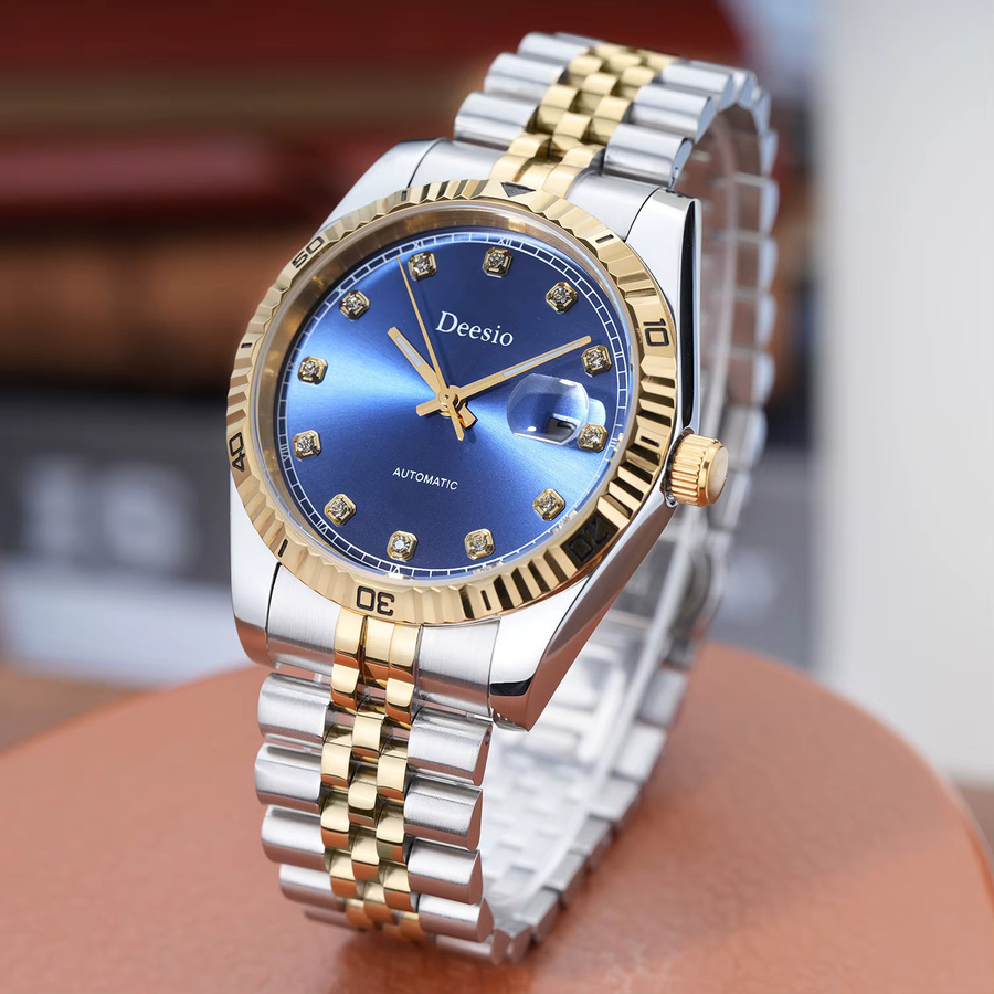 Deesio Armbanduhr, Automatik, Edelstahl, Bicolor, Herren - Bild 4