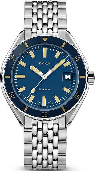 Doxa Armbanduhr SUB200 Caribbean, Automatik, Edelstahl, Blau, 42 mm, Herren - Bild 1