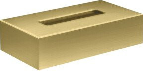 Hansgrohe Axor Uni. Circular Kosmetikbox zur Wandmontage in Gold/Messing, B: 26,5 cm, H: 14,5 cm, T: 14,5 cm - Bild 1