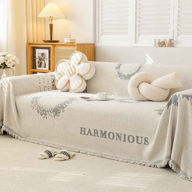 Super Six Chenille-Sofatuch als universeller Couchbezug, B/T: 180 x 130 cm - Bild 1