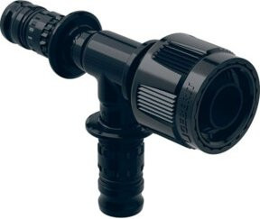 Geberit Mepla Übergangs-T-Stück mit Abzweig und MasterFix, Durchmesser 16 mm, 1/2 Zoll, PVDF - Bild 1