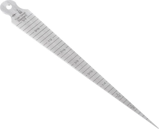 Kegelmesslehre aus Edelstahl mit Öffnungsskala in Silber, 115 mm - Bild 1