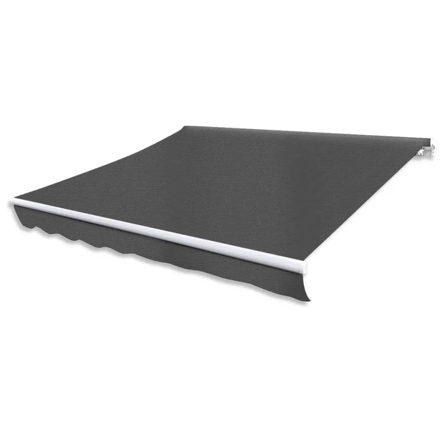 vidaXL Gelenkarmmarkise handbetrieben aus Aluminium und Polyester in Anthrazit, Breite: 300 cm, Ausladung: 250 cm - Bild 2