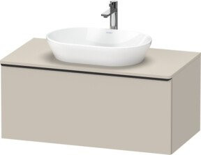 Duravit Waschtischunterschrank D-Neo wandhängend in Weiß und Beige matt, B/T/H: 100 x 55 x 45,9 cm - Bild 1