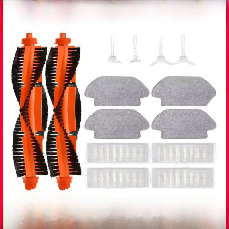 Roborock Zubehör-Set für S10 S12 B106GL mit HEPA-Filter, Hauptseitenbürste und Mop-Tuch aus Kunststoff - Bild 4