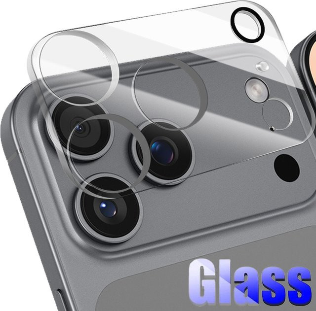 Apple Kamera-Schutzfolien aus gehärtetem Glas für iPhone 17 Pro Max, 17Pro Air, iPhone 16 und 15Pro Max, transparent - Bild 1
