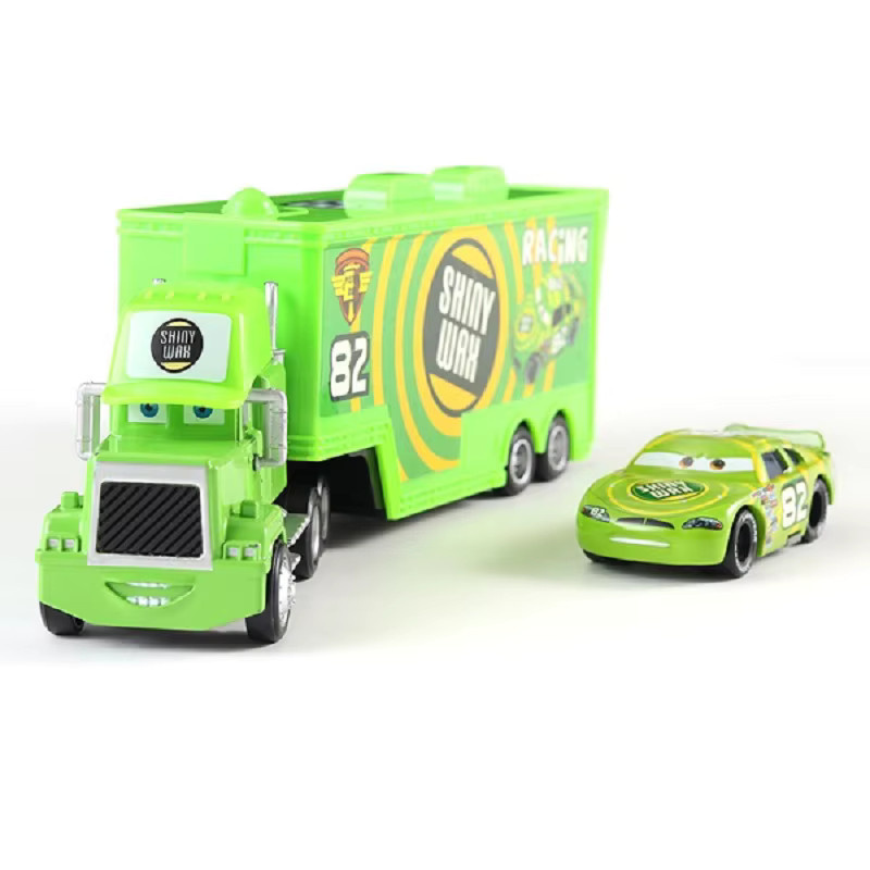TAKARA TOMY Disney Cars Truck Set, Lightning McQueen, Automodell, 2-teiliges Set - Bild 2