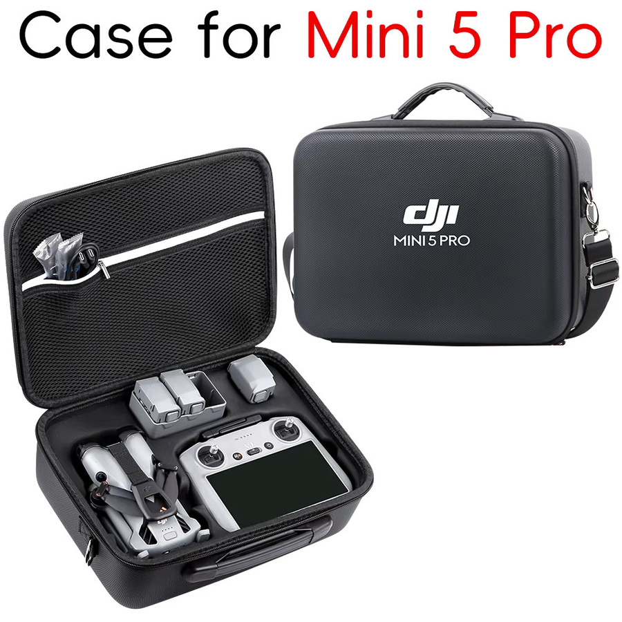 DJI Mini 5 Pro Hartschalen-Tragetasche in Schwarz für RC 2 und RC N3 sowie Zubehör - Bild 2