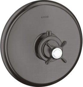 Hansgrohe Axor Montreux Fertigmontageset UP-THM Thermostat mit Kreuzgriff in Brushed Black Chrome - Bild 1