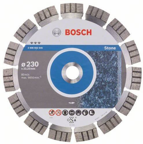 Bosch Diamanttrennscheibe Best for Stone für Stein und Beton, Durchmesser: 230 mm, Bohrung: 22,23 mm - Bild 1