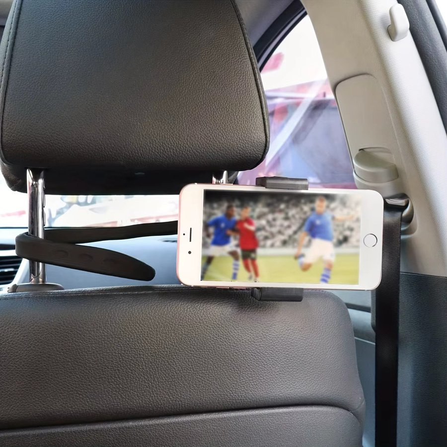 Universelle flexible Schwanenhals-Telefonhalterung in Schwarz als verstellbarer Ständer für Auto, Schreibtisch, Bett und Kinderwagen - Bild 2