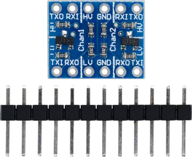 diymore 2-Wege-Spannungswandlermodul in Blau für UART SPI IIC mit stabiler Dual-Spannungsumwandlung - Bild 1