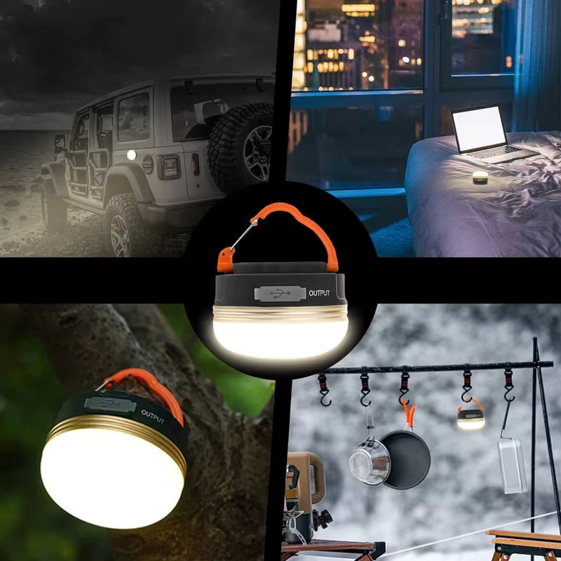 XIWANGFIRE Magnetische LED-Campinglampe in Schwarz, USB-aufladbare tragbare Outdoor-Leuchte für Notfälle und Camping - Bild 3