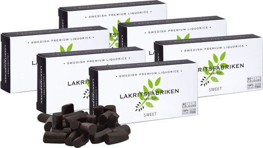 Lakritsfabriken Lakritz Süßes 6 x 40 g - Bild 1