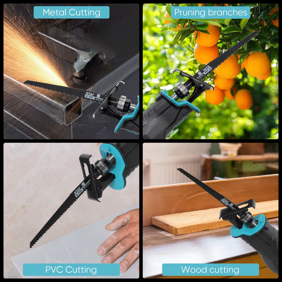 Elektrische Säbelsäge für Makita 18V Akku mit 10000 SPM für Holz und Metall - Bild 5