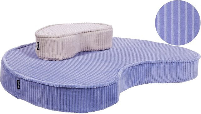 Beliani Bodenkissen NILI in Hellviolett, Boho-Design, B: 75 cm, T: 90 cm, H: 10 cm - Bild 1