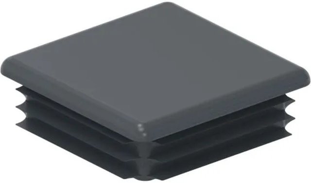 FeNau Einsteckkappe aus Kunststoff für Quadratrohr, Farbe Anthrazit RAL 7016, 100 x 100 mm - Bild 1