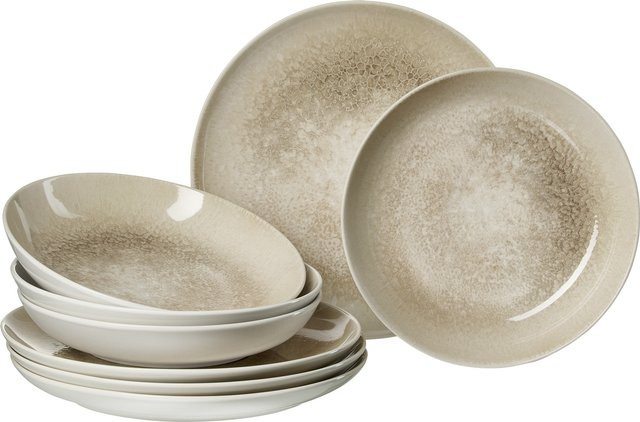 Ritzenhoff & Breker Tafelservice Savora 8er Set aus Keramik in Beige - Bild 1