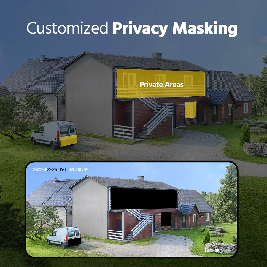 ANNKE 8CH 5MP Lite CCTV-Kit Videosicherheitssystem mit 5 IN1 H.265+ DVR und 3K 4X 5MP wasserdichten Überwachungskameras mit integriertem Mikrofon in Schwarz - Bild 2