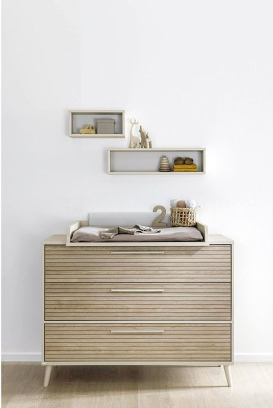 Paidi Wickelkommode Eefje breit in Eiche matt, Beige/Braun - Bild 2