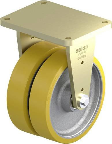 Blickle Schwerlast-Doppel-Bockrolle BSD-GTH 404K-42 mit 400 mm Rad-Durchmesser und 6800 kg Tragfähigkeit - Bild 1