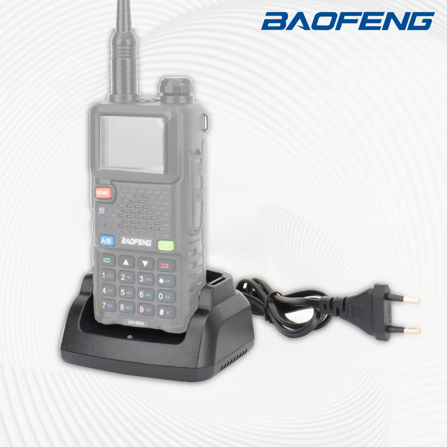 Baofeng Desktop-Ladegerät für UV-5RH und AR-5RM Walkie-Talkies in Schwarz mit US/EU-Stecker - Bild 2