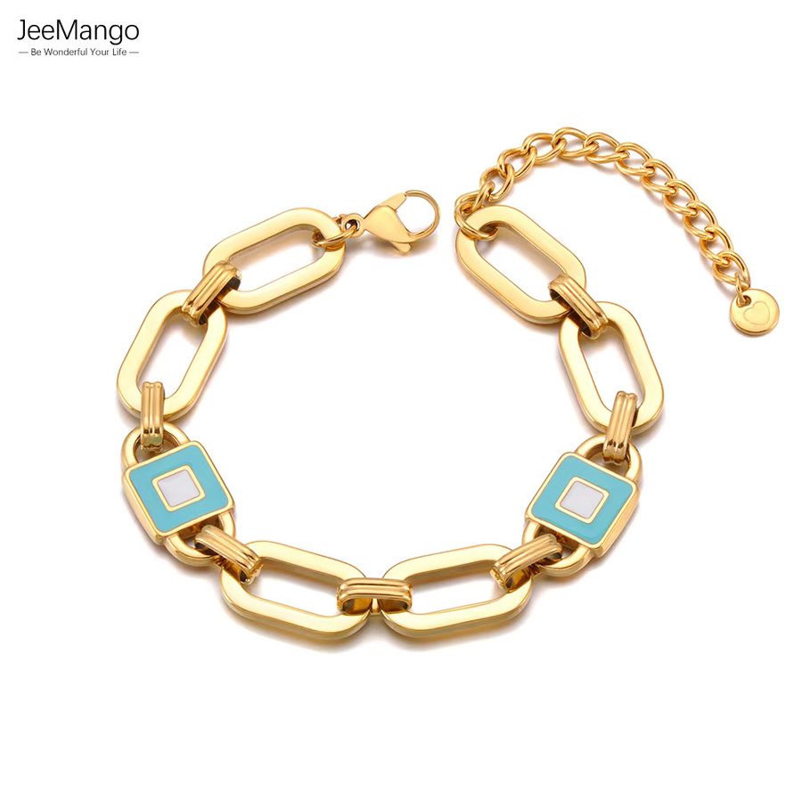 JeeMango Armreif Edelstahl, Gold, Damen - Bild 2