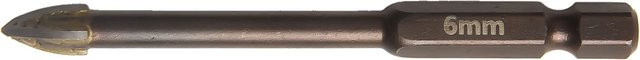 Vibratite 10er Set Kreuz Hex Bohrerbits für Glas, Keramik und Beton, Durchmesser: 6 mm - Bild 1