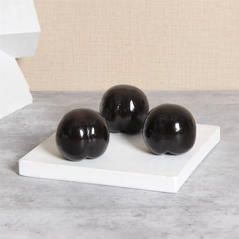 6 Stück künstliche schwarze Pflaumen als Dekoration für Home und Restaurant, Simulation Obst für Fotografie und Party-Dekoration - Bild 2