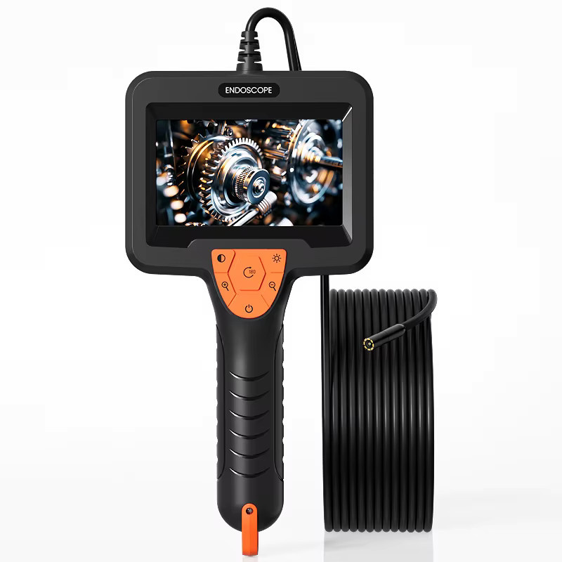 ZEMICAM Industrie-Boreskop mit 4,3-Zoll-Display, 1080P HD Inspektionskamera, 8mm Endoskop mit halbstarrem Kabel und IP67 Schutz, Farbe: Schwarz - Bild 5