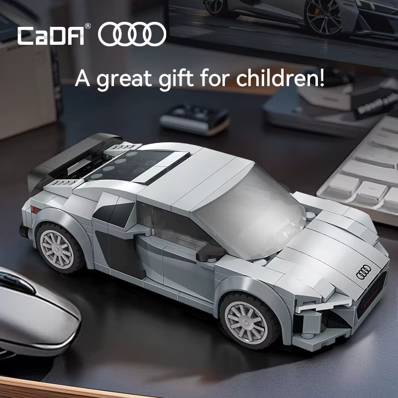 CaDA Audi R8, Baustein-Autoset, Maßstab 1:24 - Bild 4