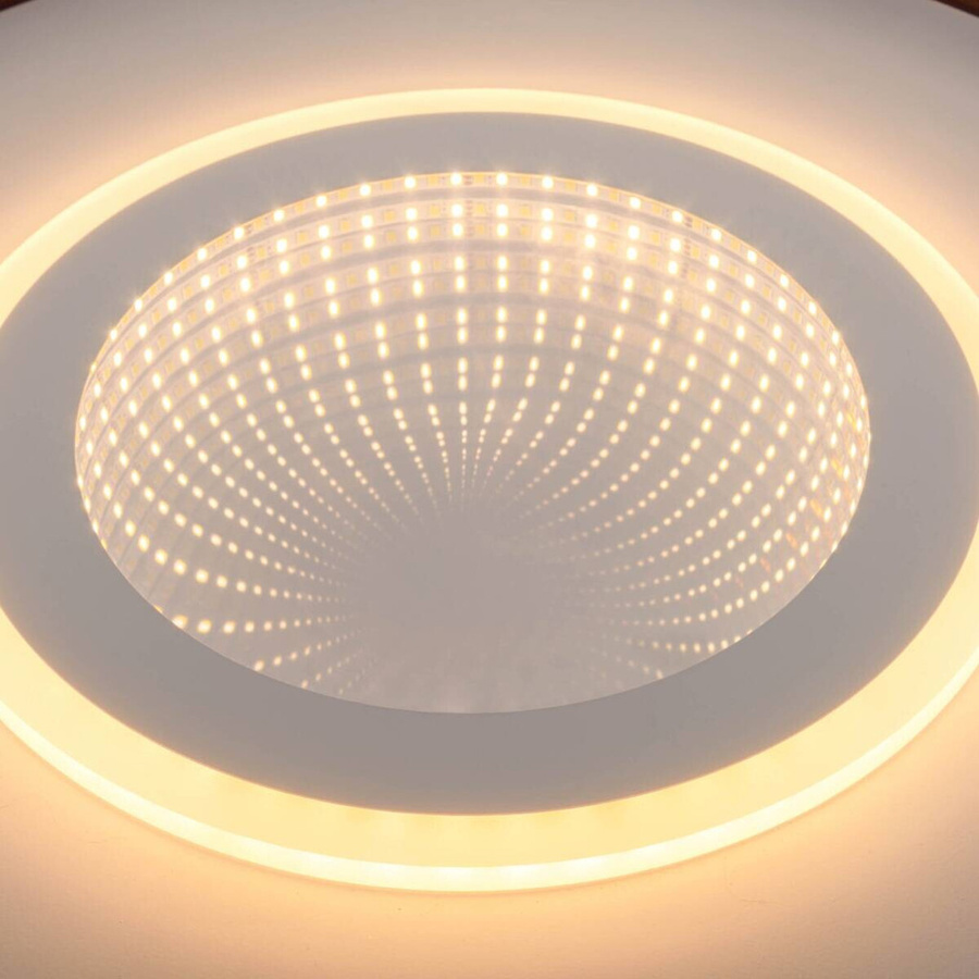 Näve Leuchten Redona LED Deckenleuchte mit 3D-Effekt und CCT in Weiß, Durchmesser: 50 cm, Höhe: 6 cm - Bild 3