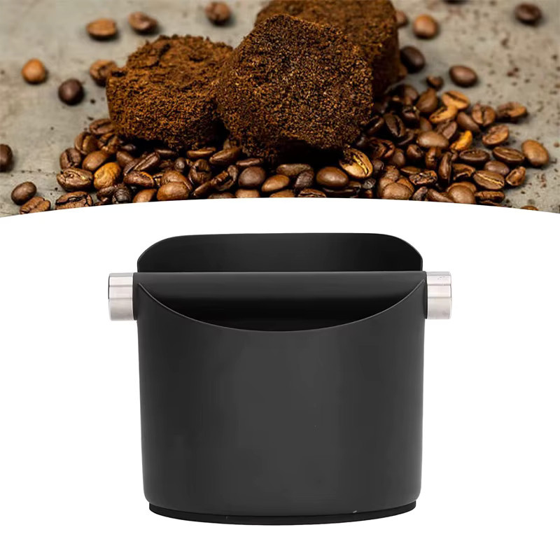 Espresso-Klopfbox aus Edelstahl in Silber, runde Kaffeesatz-Box für Kaffeesatz und Kaffeesatzbehälter - Bild 4