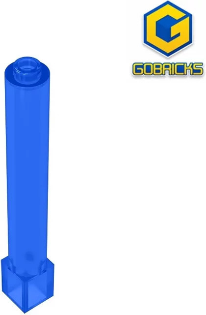 Gobricks GDS-1326 Unterstützung 1 x 1 x 6, massive Säule, Zubehör, Blau - Bild 1
