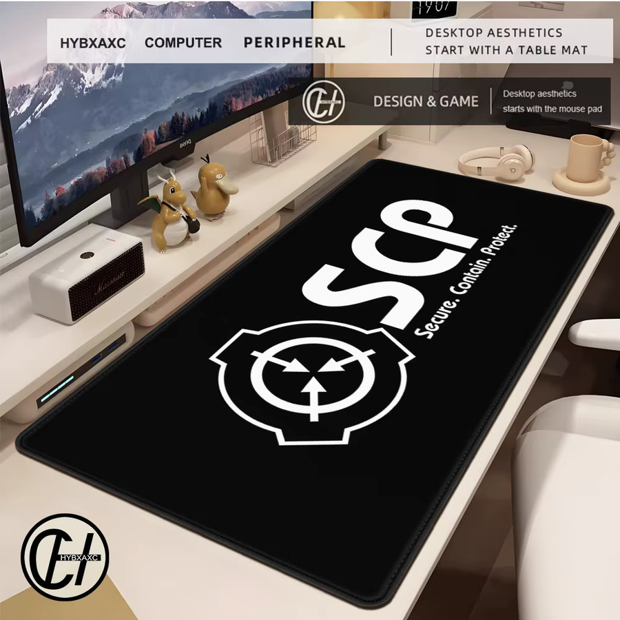 HYBXAXC Foundation Gummi-Mauspad XXL rutschfeste Schreibtischmatte für Gaming und Büro - Bild 2