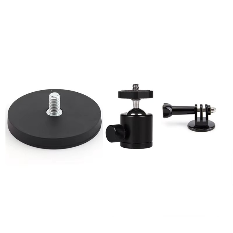 Magnetische Kamera-Halterung in Schwarz für GoPro, Insta360 X4, X3, X2, Go 3s und Ace Pro 2 Action-Kameras - Bild 3