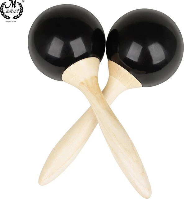 M MBAT Orff Percussion Sandhammer, 1 Paar, Maraca-Rasselball - Bild 1