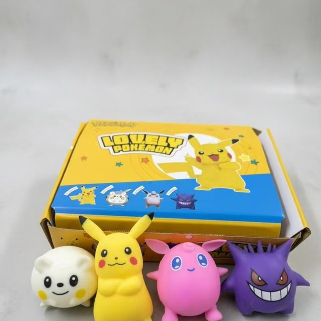 Bandai Pokémon Weiches Pikachu & Gengar Anti-Stress-Spielzeug, Quetschpuppe - Bild 1