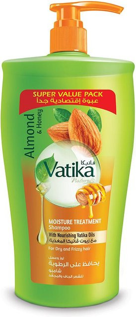 Vatika Naturals Shampoo Sweet Almond + Honey, 900 ml, Normales Haar - Bild 1