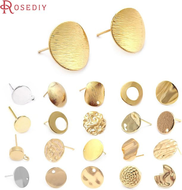 Rosediy Ohrringe Messing, Gold, Damen - Bild 1