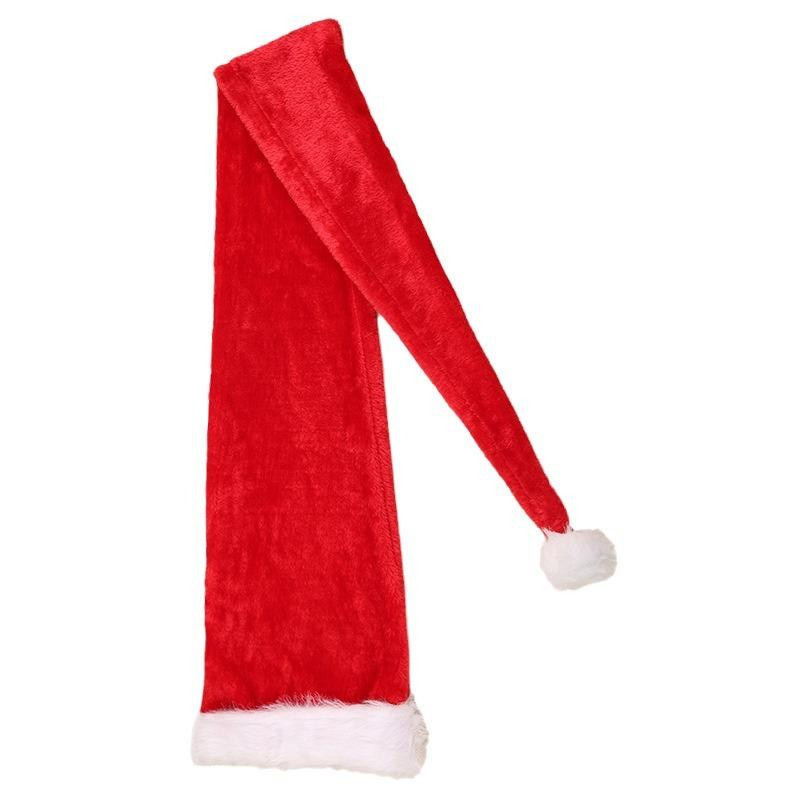 MTMA Weihnachtsmütze Nikolausmütze extra lang für Kinder und Erwachsene in Rot - Bild 5