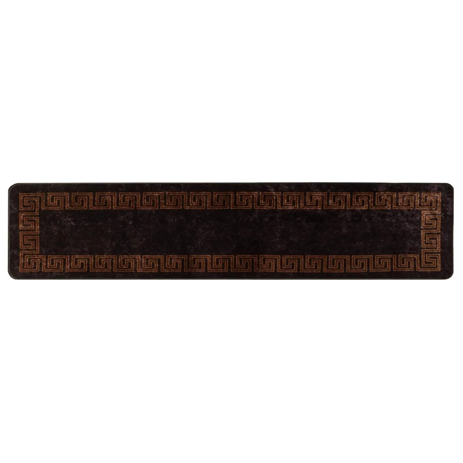 vidaXL Teppichläufer MARSA Schwarz, modern und rutschfest, B/T: 80 x 400 cm, Polyester - Bild 2