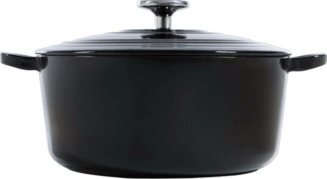 BK Bourgogne Bräter aus Gusseisen, Jet Black, Durchmesser: 24 cm - Bild 1