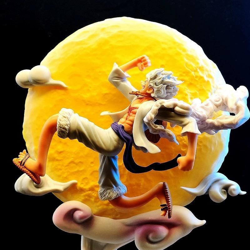 Yiran toy 1 One Piece Monkey D Luffy Gear 5 Actionfigur weiß 28cm - Bild 3