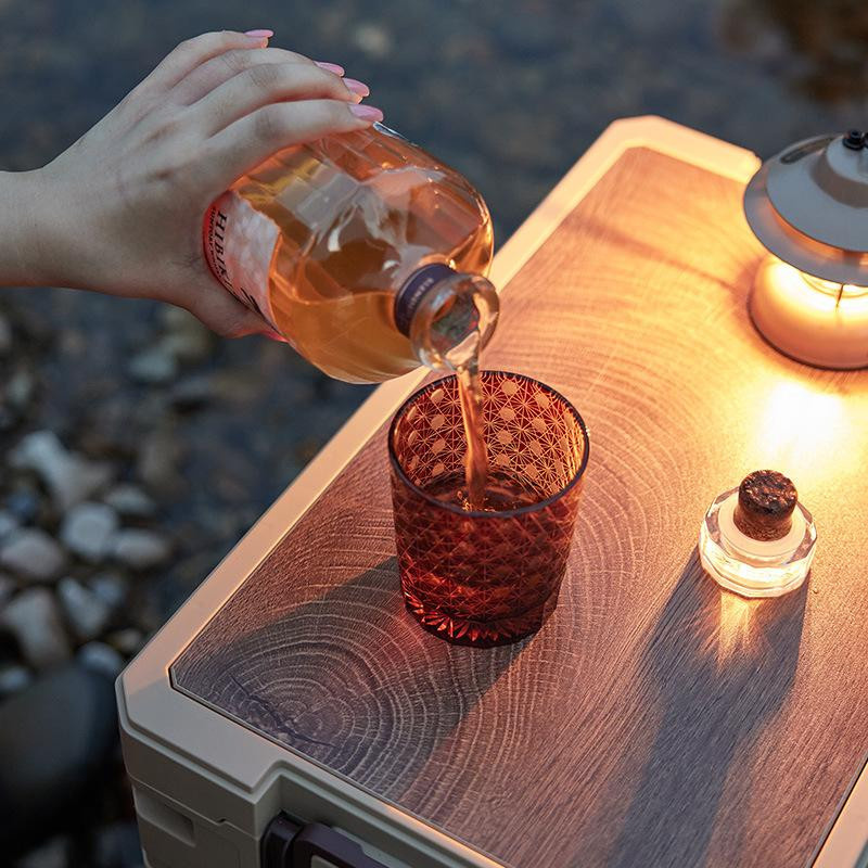 Binchi Outdoor Camping Box mit Holzdeckel als faltbare Tragetasche und Lagerbox - Bild 5
