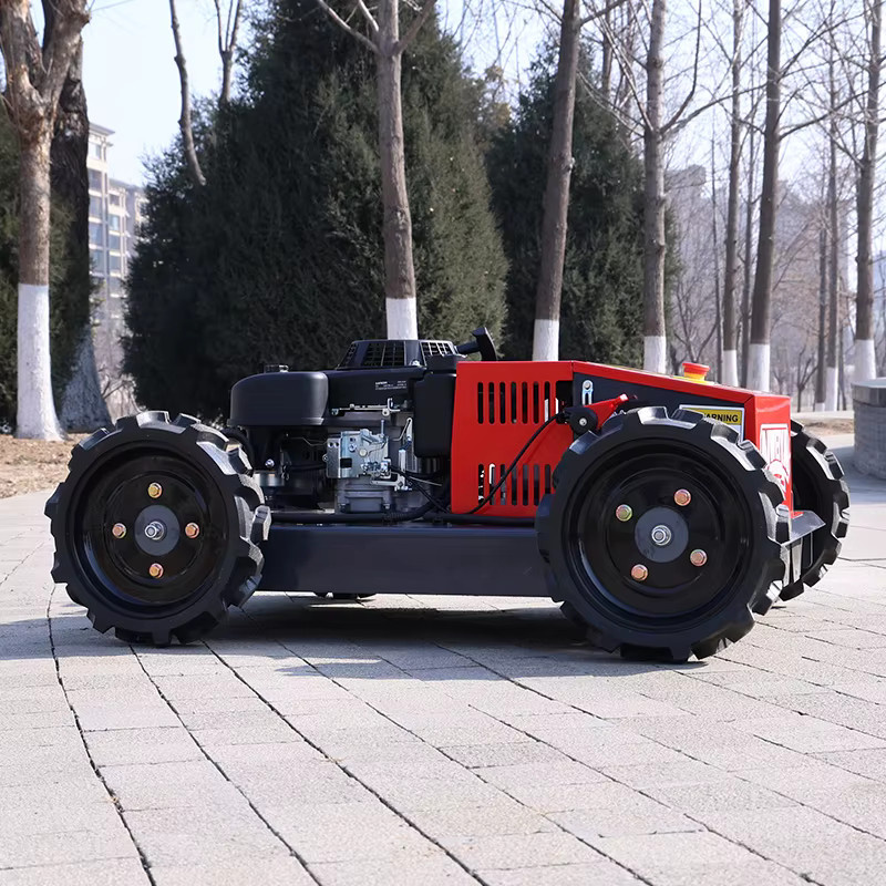 AIWEIYA Ferngesteuerter 4WD Roboter-Rasenmäher in Rot mit 500 mm Schnittbreite - Bild 5