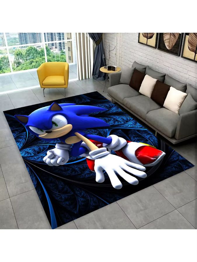 MINISO S-Sonic Cartoon Spielteppich Rutschfeste Bodenmatte für Kinderzimmer und Wohnzimmer - Bild 2