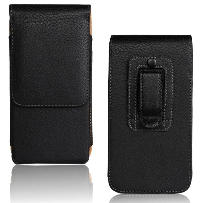 Universelle Magnetische Leder Hüfttasche mit Gürtelclip für Samsung Galaxy A17 A06 A16 A26 A36 in Schwarz - Bild 2