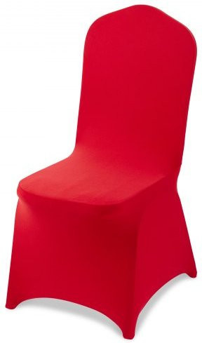VEVOR Stuhlhussen 50er Set aus Polyester-Spandex in Rot, waschbare und elastische Stuhlbezüge für Esszimmer und Bankette, B/T/H: 51 x 45 x 95 cm - Bild 1